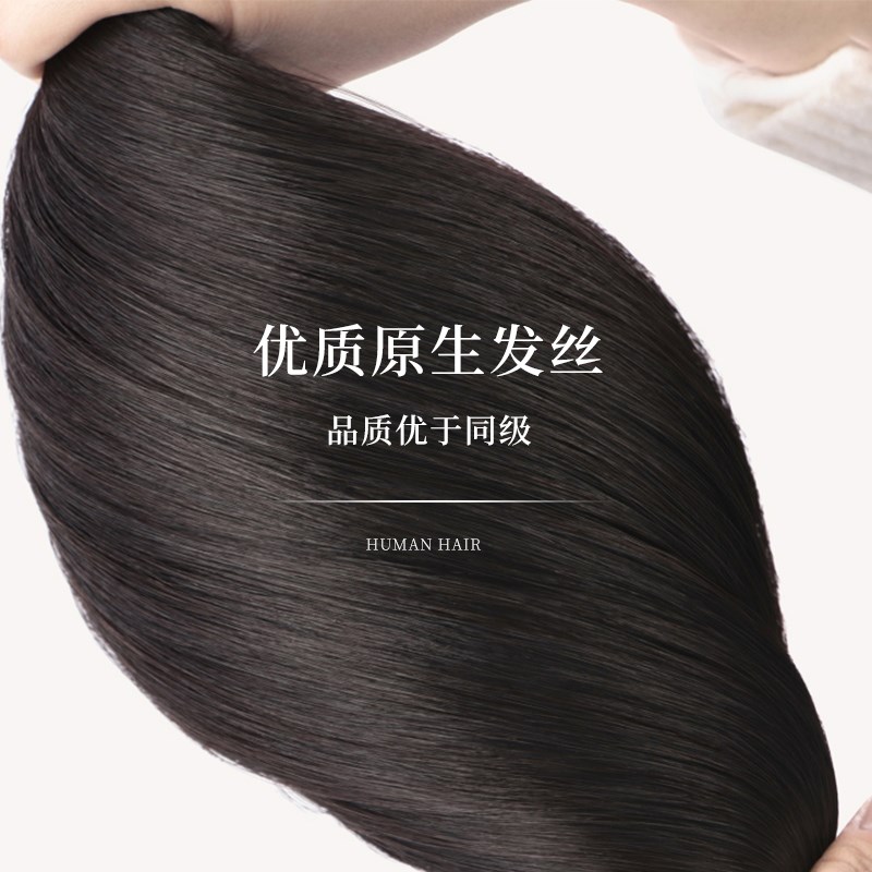 假发全头套女真人发偏分波波头短发自然分缝仿真中老年妈妈全头套