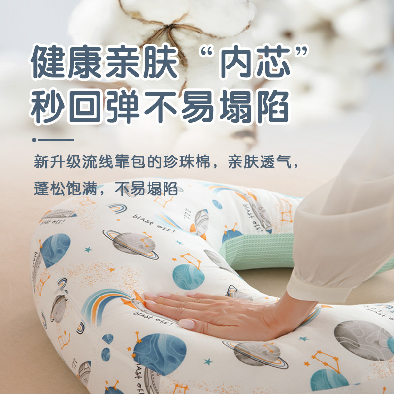 婴儿防吐奶喂奶斜坡垫宝宝新生儿防呛奶斜坡枕哺乳趴趴枕头床中床