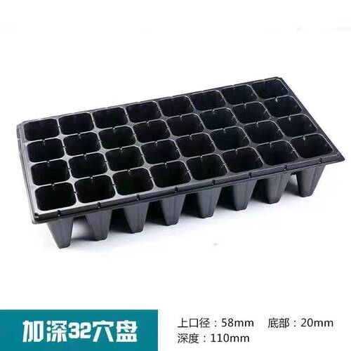 加深高脚育苗盘穴盘草莓月季樱桃林木加厚穴盘21孔32孔50孔育苗盘