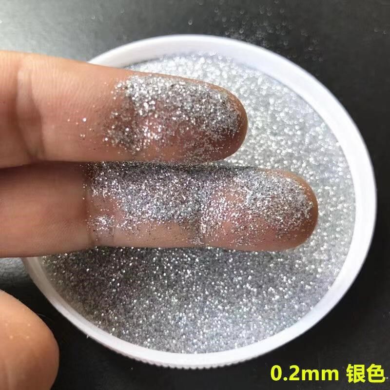 雅晶石艺术漆涂料硅藻泥银粉漆银粉闪光片镭射粉七彩粉欧美风时尚