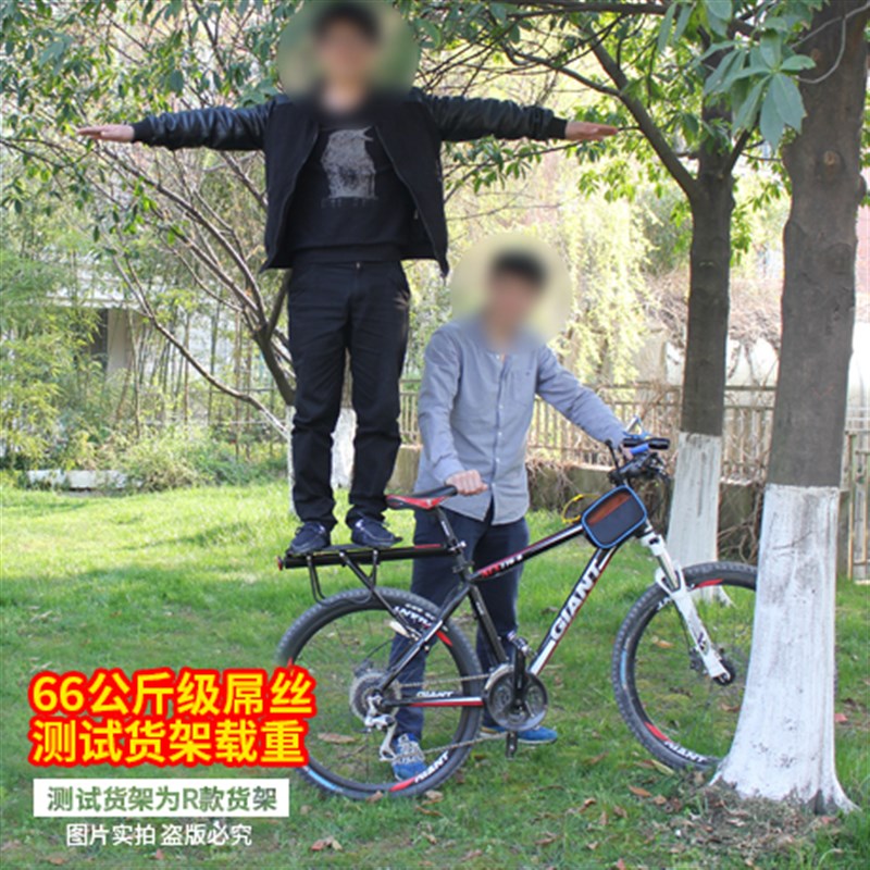 自行车货架 载人快拆铝合金碟煞V刹货架 登山车载重货架行李架