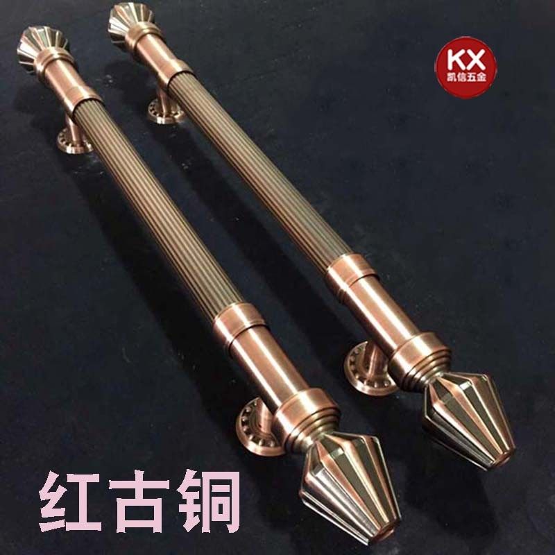 黑古铜大门拉手木门拉手欧式拉手 仿古玻璃门不锈钢把手大门扶手