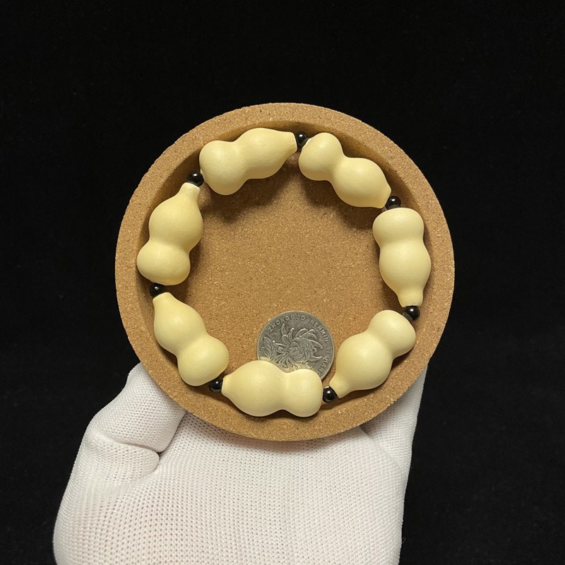 天然文玩小葫芦手串草里金纯手工制作精品手链手持挂件配饰把玩
