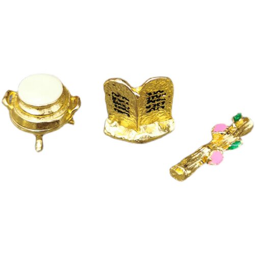 以色列金属工艺品圣炉石板石杖十诫亚伦发芽杖特色桌面摆件小礼品