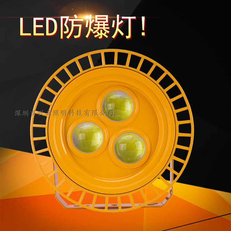 led防爆灯工矿灯户外防水泛光灯50W80W100W200W加油站煤矿专用