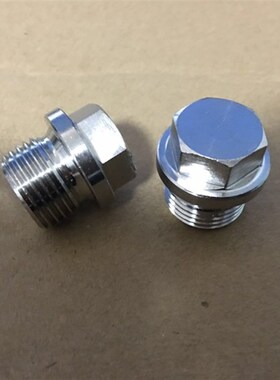 304不锈钢外六角堵头螺塞闷头螺丝管堵油塞M8*1-M36*1.5*2