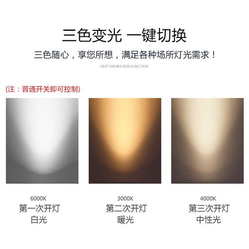 双头射灯led嵌入式天花灯长方形开孔16*8公分20*10格栅灯过道筒灯