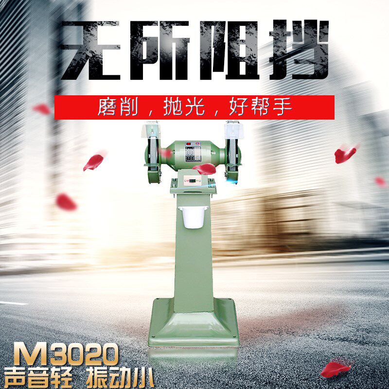 金鼎8寸多功能家用工具立体式电动小砂轮机200MM台式抛光机 M3020