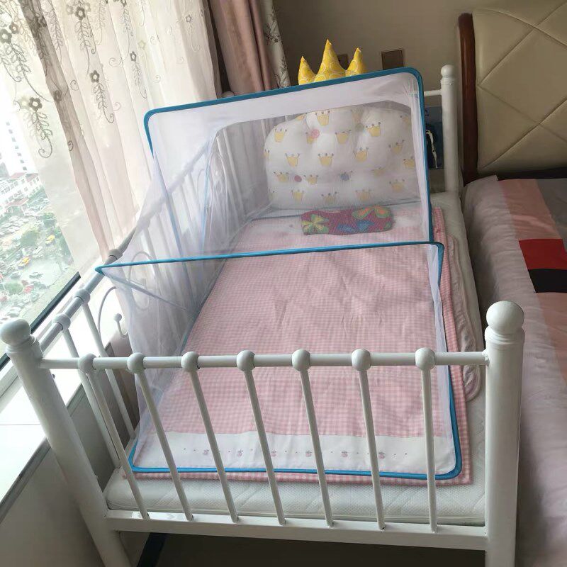 铁艺儿童床拼接大床加宽小床边沙发床女孩公主床带护栏男孩单人床