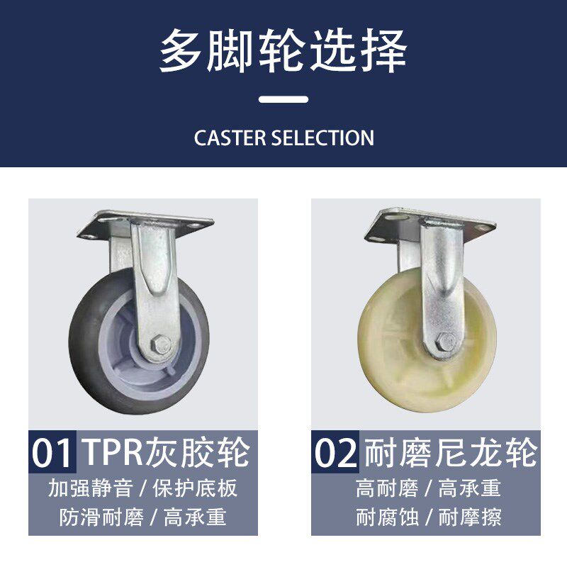 加厚折叠方管车手推车搬运车万能拉杆大承重钢管车大号平板推车