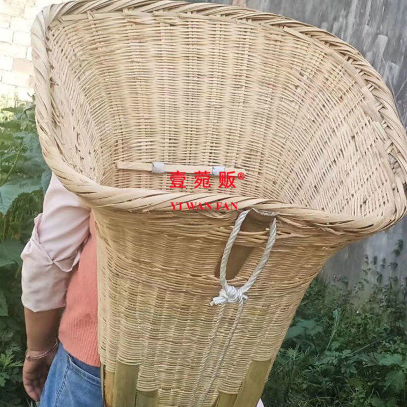 贵州竹子编织背箩背篓农村农用背篼建筑工地沙石背筐背萝竹编制品