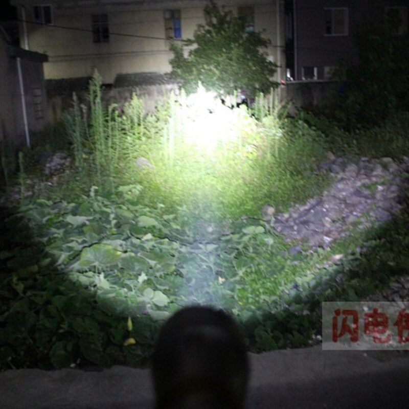 潜水手电筒26650锂电池超长续航水下白光黄光120米照抓鱼赶海防水