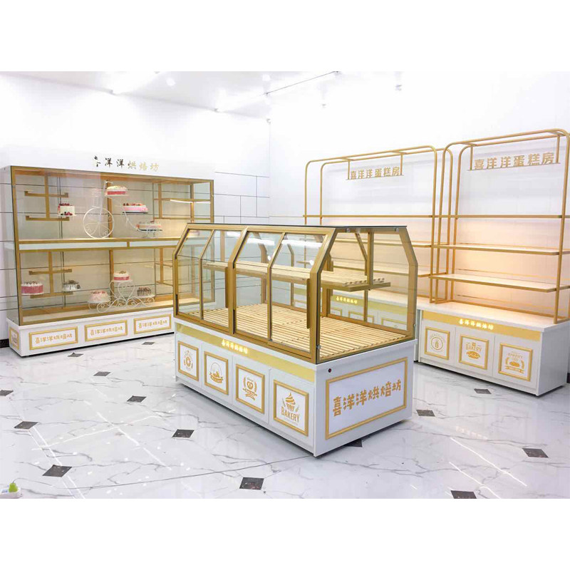 面包柜展示柜中岛柜现货烘焙店蛋糕模型展示架边柜糕点柜展柜货架