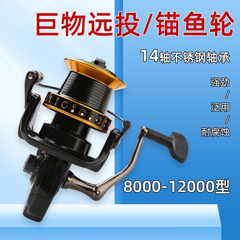 名伦狼王渔轮防海水金属远投轮锚鱼轮纺车轮抛竿海竿海钓轮鱼线轮图片