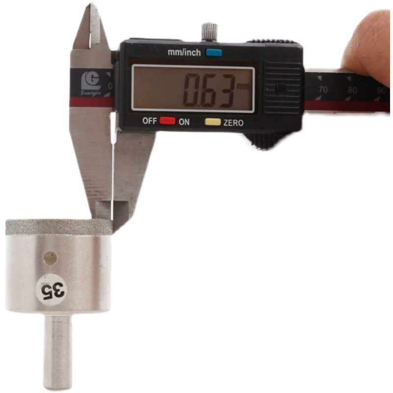 90mm细砂玻璃开孔器金刚砂打眼工具玉石戒指钻瓷砖金刚石打孔钻头