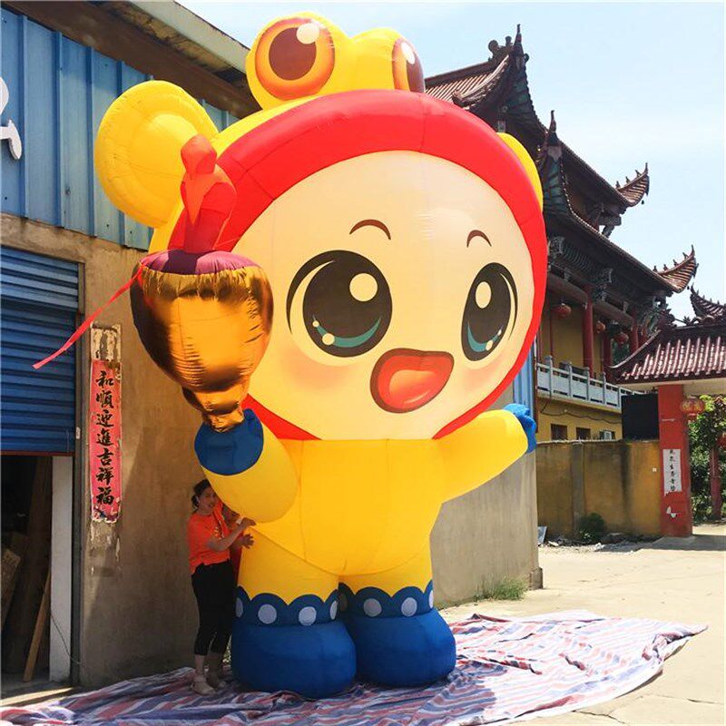 充气毛绒卡通气模定制行走人偶户外发光模型装饰商场大型吊挂美陈
