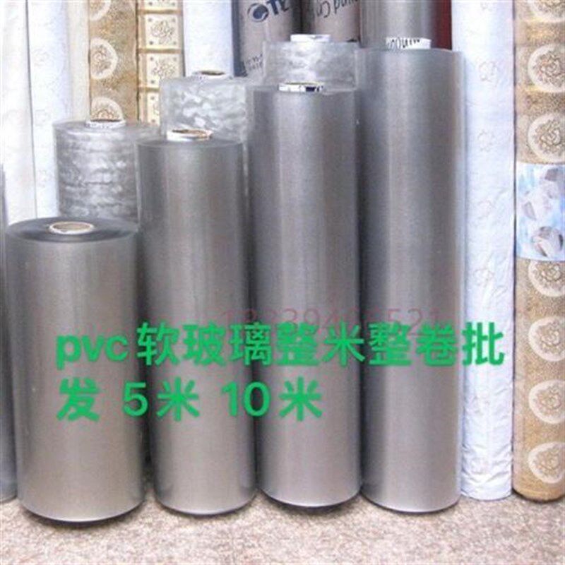 工厂直发防水桌布软玻璃塑料餐桌垫地垫整卷水晶版5米10米一