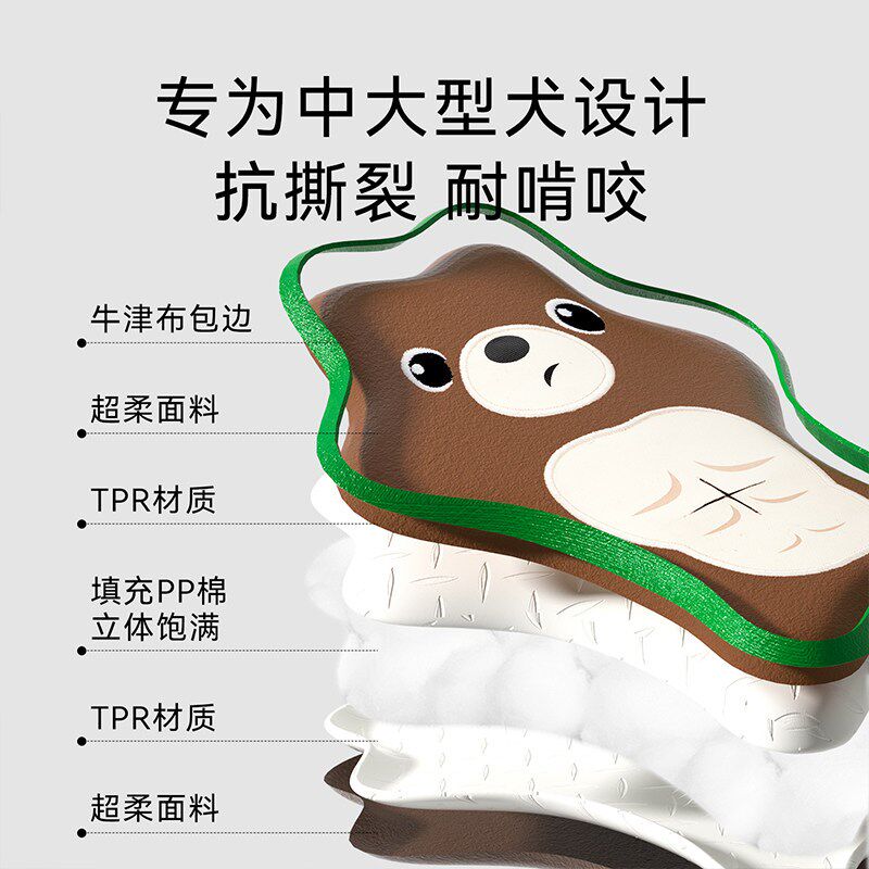 中大型犬狗狗玩具磨牙耐咬绳结消耗体力发声解闷神器互动拉扯拔河