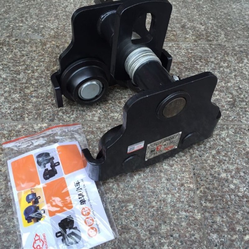 新款防撞手拉小车1T2吨3T5T10吨手推小车手拉吊车单轨跑车