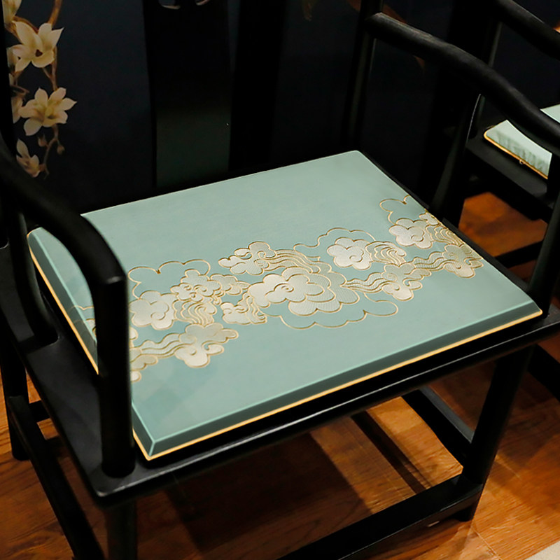 中式红木椅子坐垫防滑圈椅餐椅太师椅茶椅垫实木家具座椅垫子定制