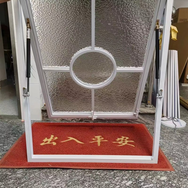 法式室内窗户定制简约小窗户上悬外翻窗液压杆上翻窗超白钢化玻璃