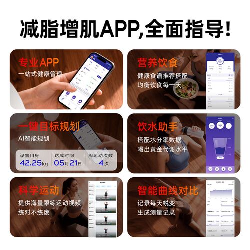 乐动力智能体脂秤电子秤体重计家用人体健康秤高精准度称减肥专用