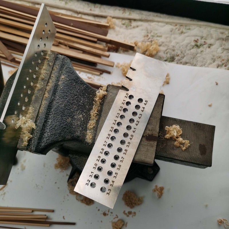 鸟笼工具拉丝板制作笼丝笼条竹签竹条圆竹棍竹丝拉刀刮刀锋钢材质