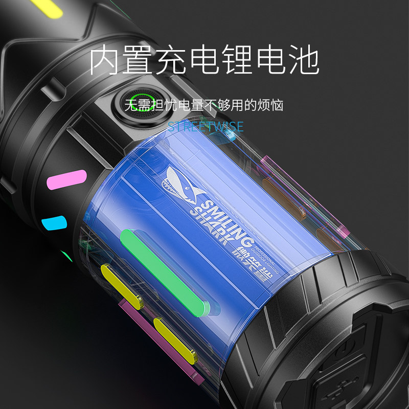 超亮强光手电筒充电式户外远射雷射笔超长续航聚光氙气灯52000