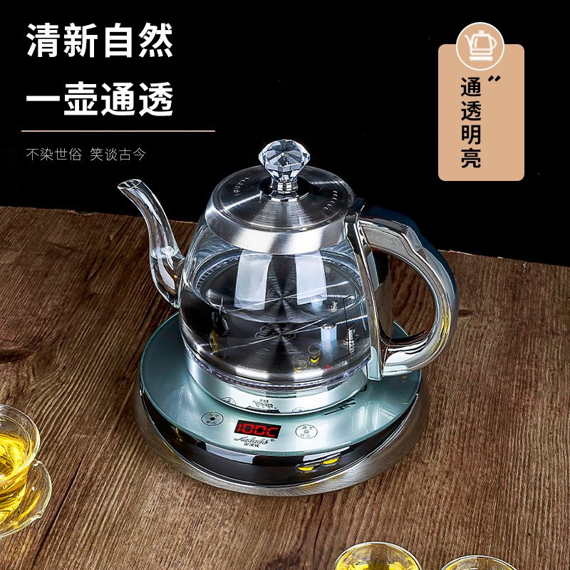 全玻璃茶台烧水壶泡茶专用一体家用自动上水电热水壶大容量快煮壶