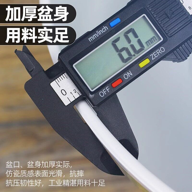 碗莲专用盆睡莲盆缸荷花莲花金钱草水培花盆塑料树脂仿陶瓷铜钱草