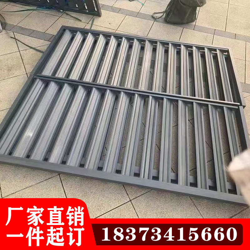 防雨防水百叶窗通排散热器外墙出风口空调外罩铝合金百叶窗护栏