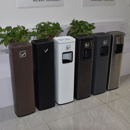 酒店大堂不锈钢立式电梯口垃圾桶吸烟灭烟柱商用宾馆烟灰缸卫生桶