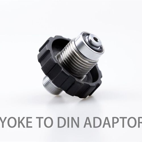 MK25 MK2 H75P潜水呼吸调节器配件 Yoke转Din 转接头通用型300bar