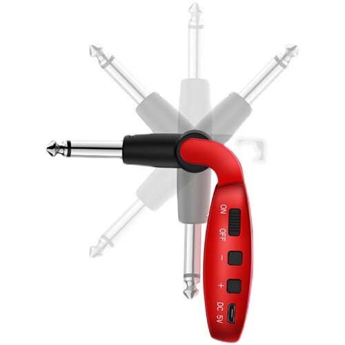 UHF电吉他音频无线发射接收器6.5电吹管连接线调音台电子琴传输器