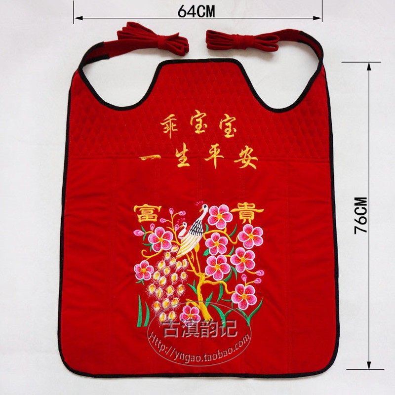 云南老式婴儿背带贵州小孩背巾四川传统背娃裹背布外出多功能背扇