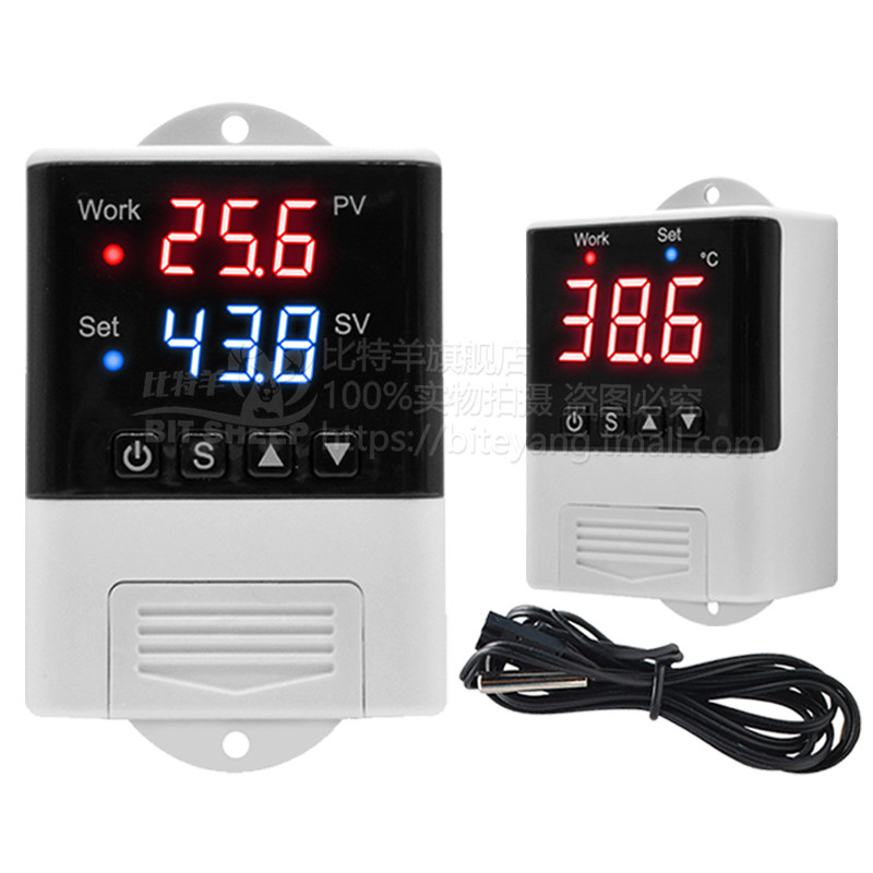 AC110-220V数字温控器加热制冷双数显微电脑智能温度控制开关模块