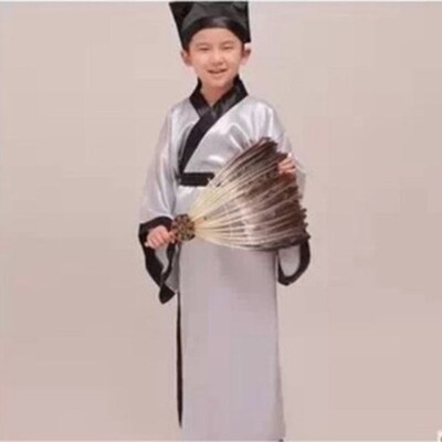 三国演义服装儿童古装汉服曹操诸葛亮鲁肃周瑜草船借箭刘备演出服