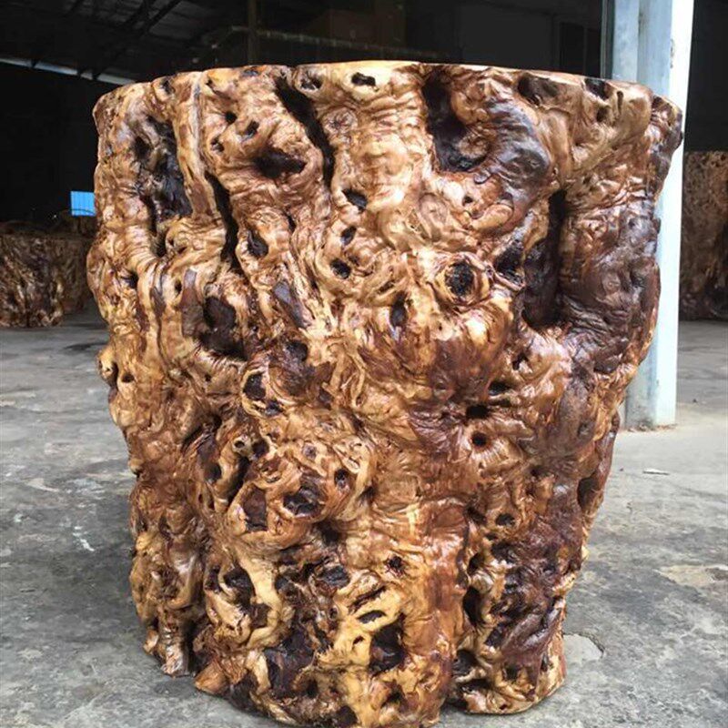 茶凳枣木实木墩子圆凳树墩根雕实木凳子原木树桩树根木头凳子老料