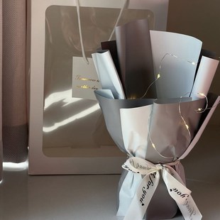 神器免包花束手工包花生日礼物DIY零食鲜花半成品外壳情人节A13