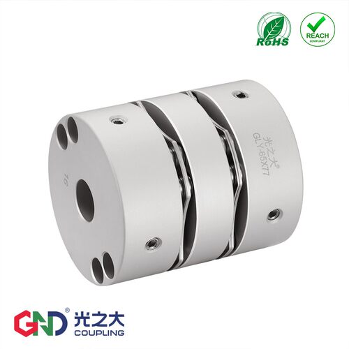 铝合金高刚性膜片联轴器大扭矩伺服马达电机连接器丝杆连轴器GLY
