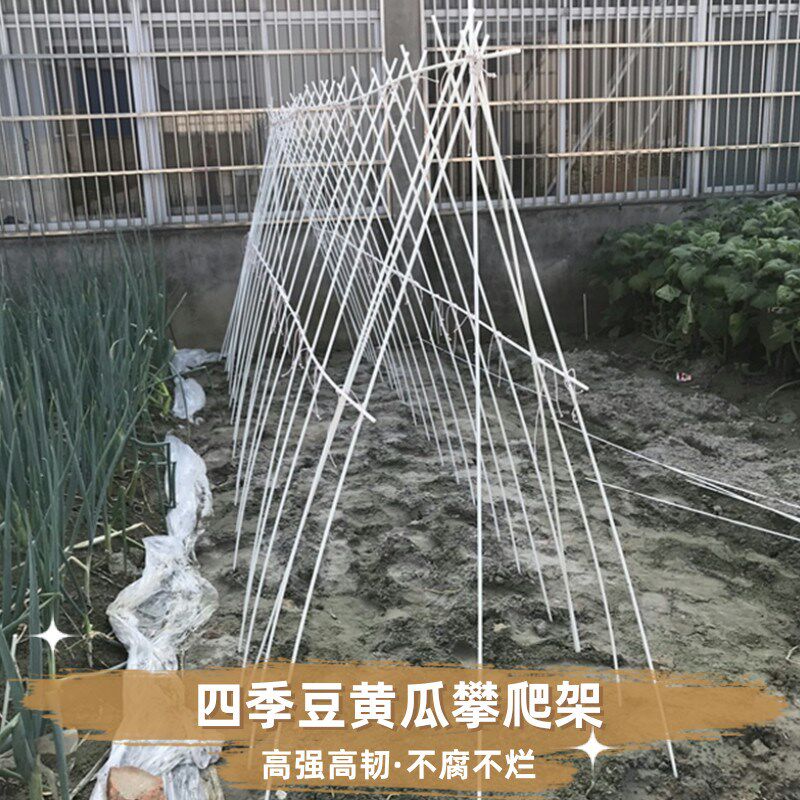 豆角黄瓜爬藤架家用农用豇豆架玻璃纤维杆玻璃钢小苗支撑杆棒架子