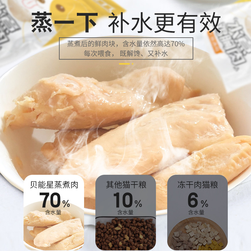 水煮鸡胸肉猫咪专用狗狗低盐鲜封湿粮宠物零食增肥营养发腮狗粮包