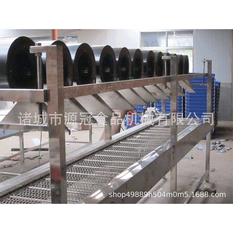 软包装袋风干机蘑菇蔬菜翻转式沥水机全自动中药材清洗除水流水线
