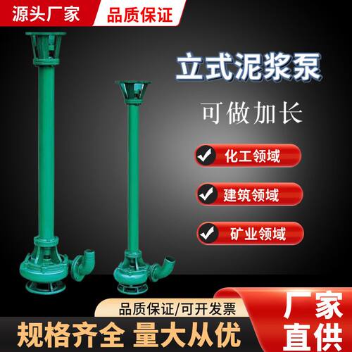 立式泥浆泵三相带铰刀加长杆清淤化粪池抽粪泵城市污水处理排污泵