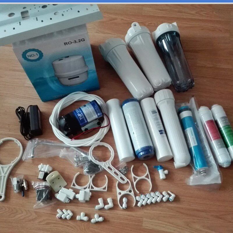 DIY家用厨房RO纯水机 自己动手组装家用RO反渗透自冲式纯水机包邮