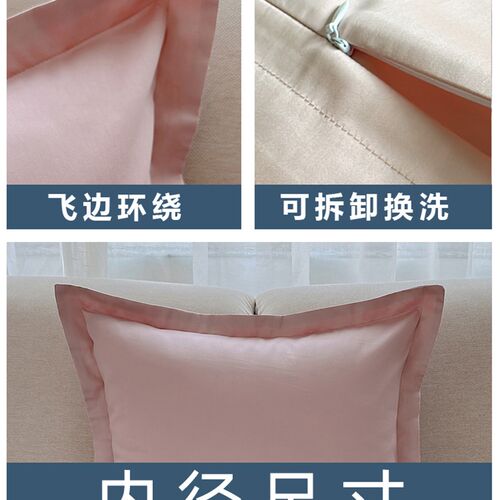 抱枕套不含芯纯棉50大号65x65cm全棉60沙发靠背套55正方形枕头套