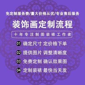 来图定制3D立体画装饰画客厅沙发背景墙挂画办公室动漫人物照片
