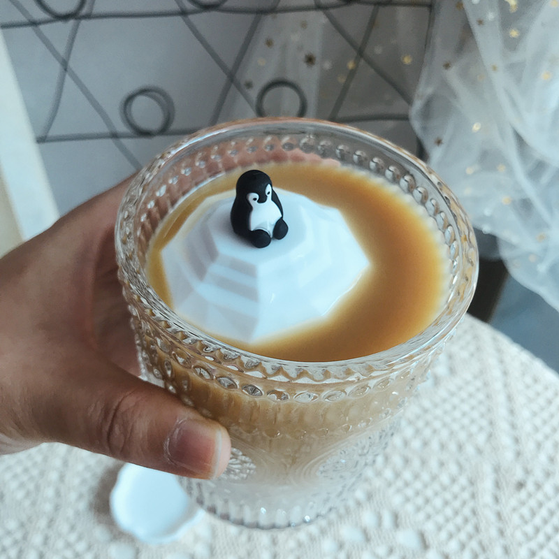 出口韩国可爱企鹅北极熊姆明漂浮茶滤不锈钢茶漏茶杯伴侣创意泡茶
