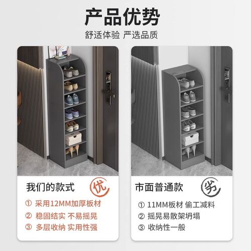鞋架多层家用小型墙角窄置物架简易迷你入户经济型省空间收纳鞋柜
