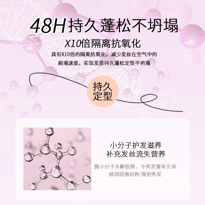 发丽美泡沫发蜡儿童发保湿护卷男卷发定型造型泡泡摩丝发胶羊毛卷